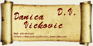 Danica Vicković vizit kartica